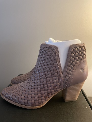 Frye Reed Cut Out Woven Bootie Lilac 7 