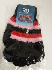 Royal Deluxe Accessories Unisex Magic Gloves Black W/Pink Stripes OSFM BNWT 