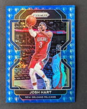 2021-22 Panini Prizm Basketball #48 Josh Hart 75th Anniversary Blue Prizm SP