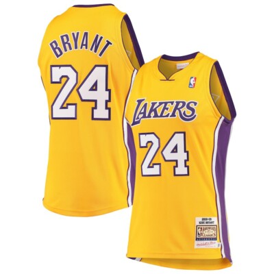 Kobe Bryant AUTHENTIC 2008-09 Jersey, #24, Yellow, SIZE 48 XL