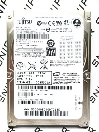 PCB - Fujitsu 120GB MHW2120BJ G2 SATA CA06855-B30600DL CA26342-B81404BA Board - Picture 8 of 9