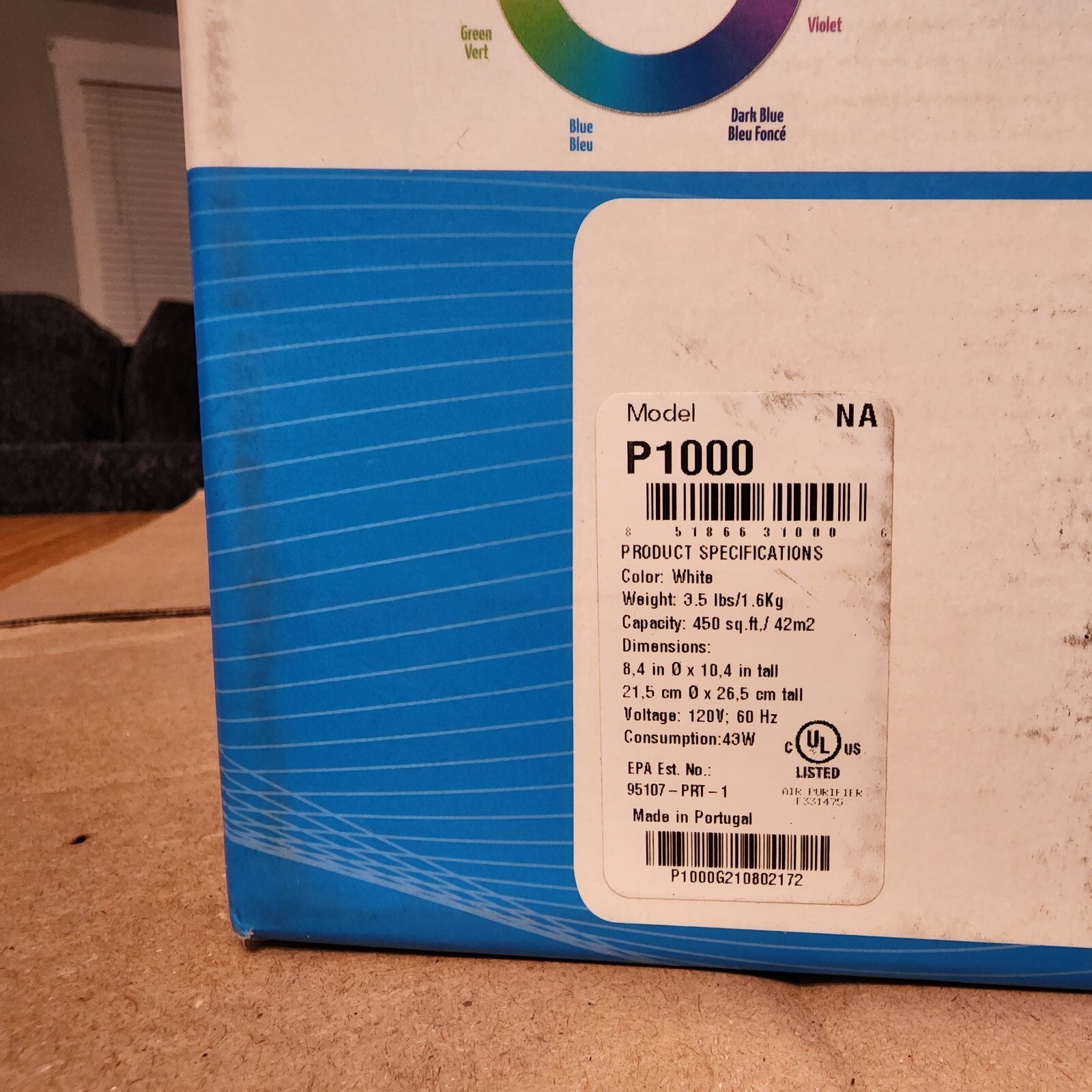 Airfree P1000 Filterless Silent Air Purifier White Don’t Fret About