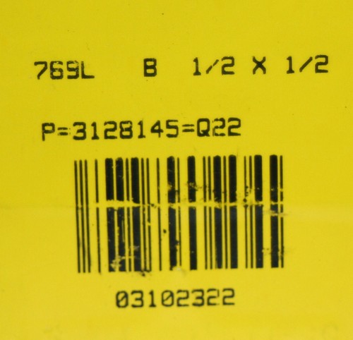 1/2" Tube x 1/2" MNPT Brass Male Elbow Fitting Ham-Let 769LB1/2X1/2 - Picture 5 of 5
