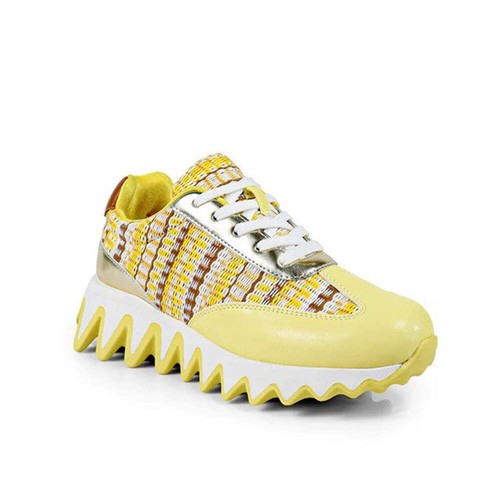 Damen Low Top gerillte Sneaker Sohle mit Kontrast Akzent, Freizeit Schnürschuh A - Bild 40 von 42
