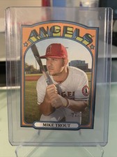 2021 Topps Heritage Mike Trout Mini 1972 Die-Cut Black Border #72DC-2