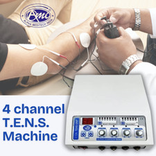 4 Channel TENS Physiotherapy Machine Pain Relief Massage Therapy at home - AMI