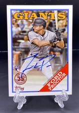2023 Topps FORD PROCTOR 1988 THROWBACK ON CARD ROOKIE AUTO! GIANTS! RIVER CATS🔥