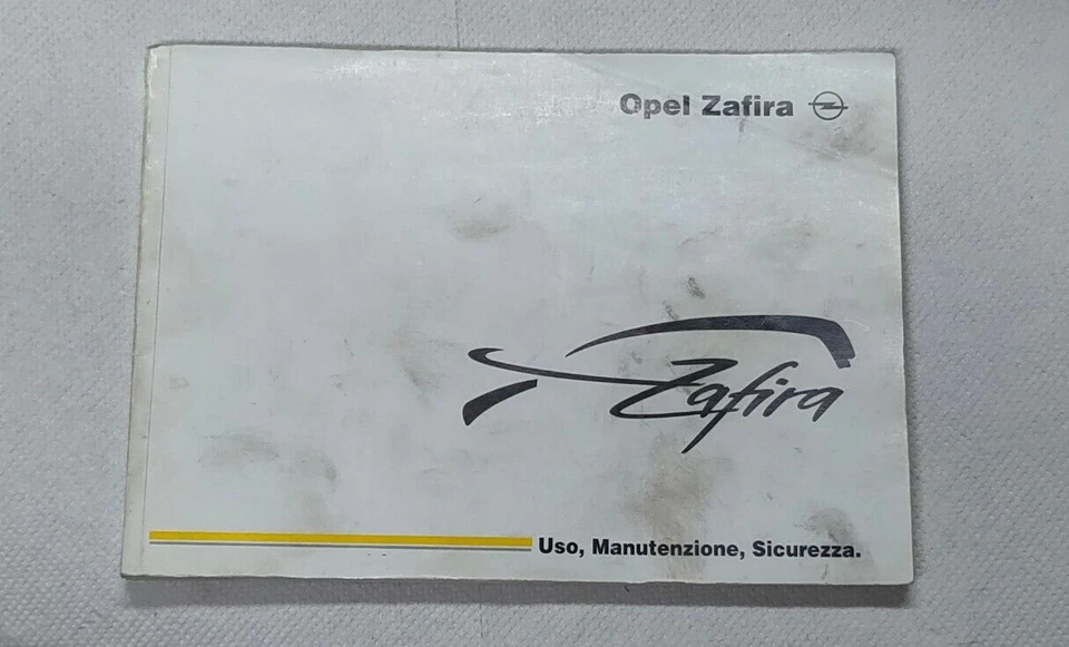 Libretto Uso e Manutenzione OPEL ZAFIRA anno 2002 + service e supplemento - Immagine 2 di 4
