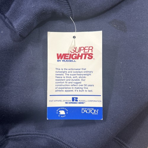 Vintage Super Weights By Russel Crewneck Sweatshirt NWT Custom Embroidery Read - Picture 5 of 8