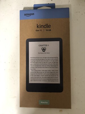 Amazon Kindle 11th Generation 16GB WiFi 6'' Display E-Book Reader Matcha NEW 2024