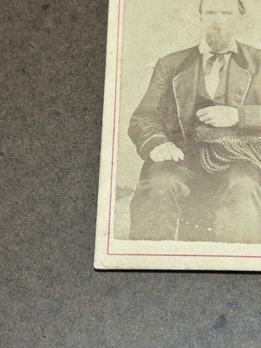 FOTO D'EPOCA EPOCA 1800 DELL'UOMO CON FOTOGRAFO INFO SUL RETRO - Foto 5 di 13