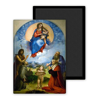 Die Jungfrau von Foligno - Raffael - Magnet 54 x 78 mm