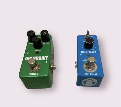Two Guitar Pedals Overdrive