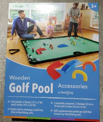 Hearthsong Wooden Golf Pool Accessories