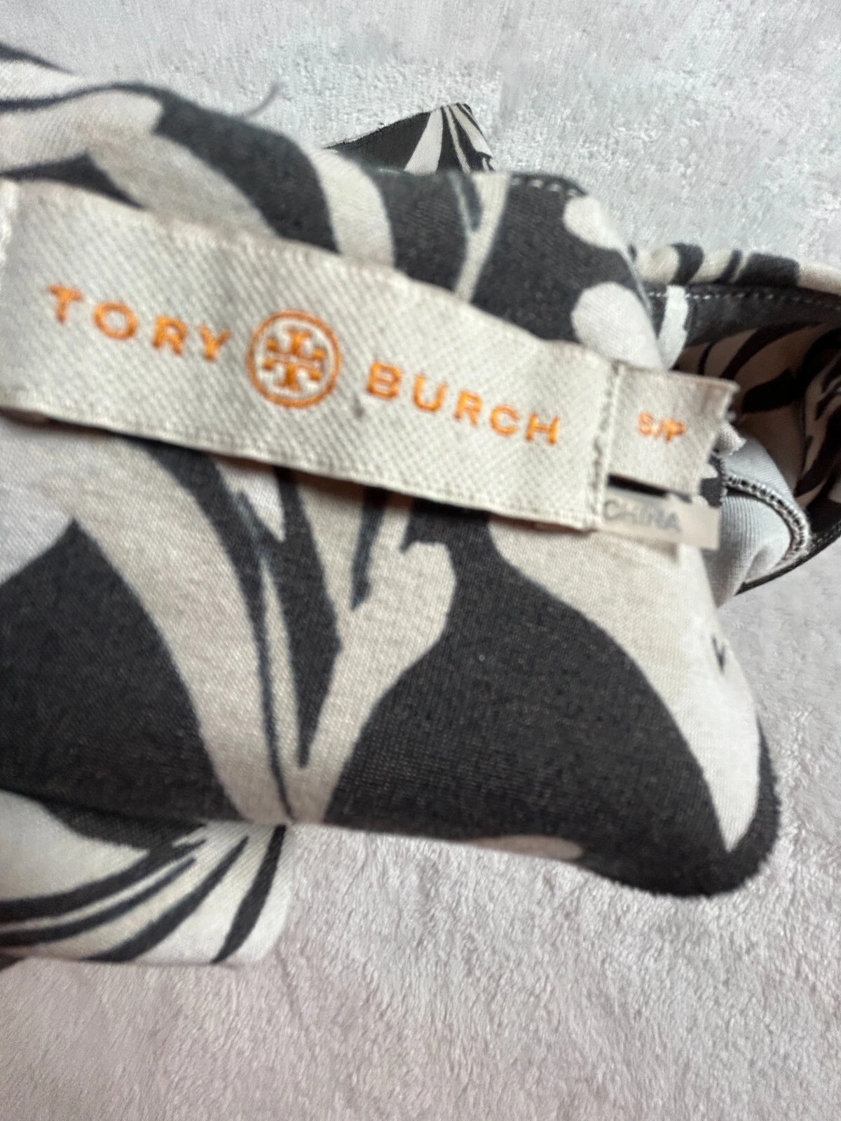 Abito donna Tory Burch tubino pennellate sinfonia nero zip posteriore taglia small