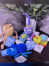Lot 4 NEW Disney A Bug  s Life Bean Bag Stuffed Animal Insect Plush   