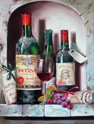 Diamond painting kit - Old wine by Diamondmosaic