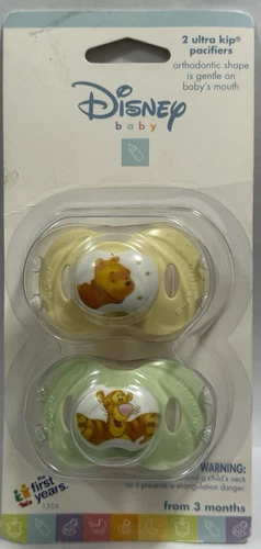 Vintage The First Years Disney Baby Winnie The Pooh Ultra Kip Pacifiers 2-pack