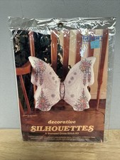 Graceful Butterfly Cross Stitch Pillow Kit - Titan Needlecraft Decorative Silhou