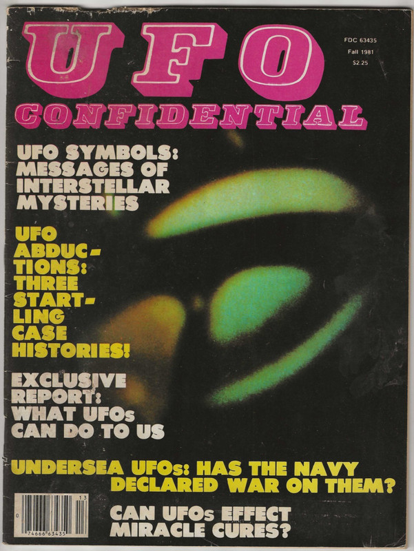 UFO CONFIDENTIAL MAGAZINE V 1 # 4 1981 ABDUCTIONS UNDERSEA UFOs STARGATE