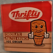 Thrifty Ice Cream Fridge Magnet - Chocolate Malted Crunch