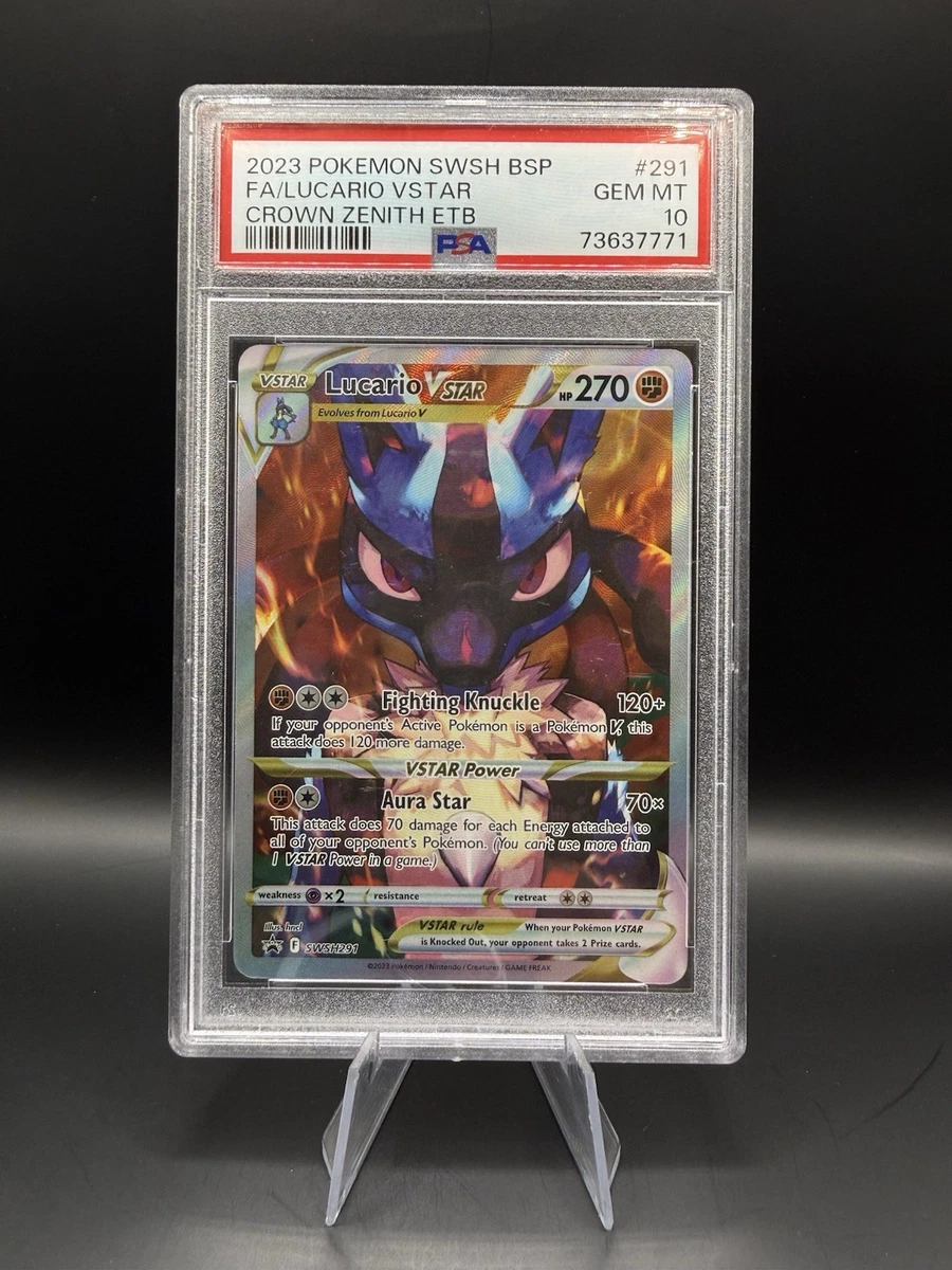 Pokémon TCG Grade 10 Lucario Individual Collectible Card Game