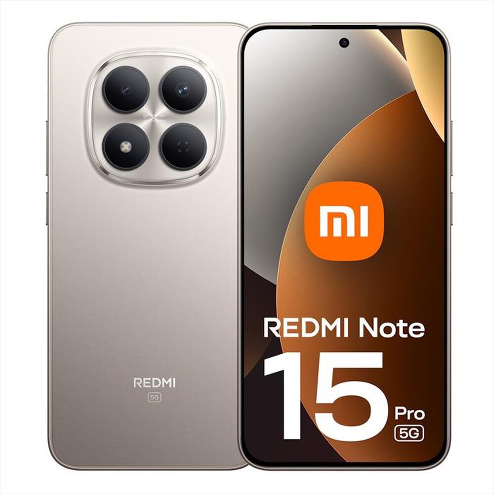 Xiaomi Redmi Note 15 Pro 8+256GB 6.83"" 5G Titanium NUOVO 24 MESI DI GARANZIA