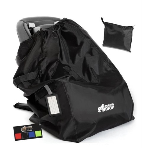 Bolsa de viaje para asiento de coche Gorilla Grip para verificación de puerta de avión, fácil de transportar acolchada X 2 - Imagen 2 de 4