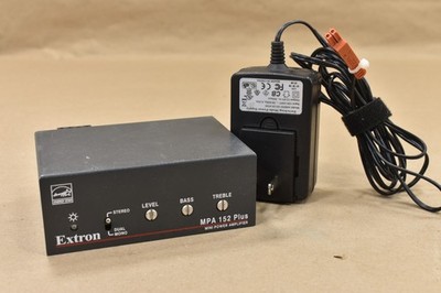 Extron MPA 152 Plus, Mini Pow, Mini Power Amplifier w/ Power Supply, 12 V, 0.7 A