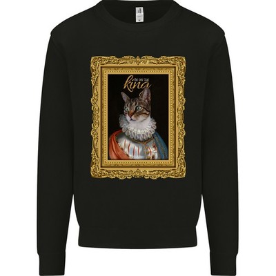 The One True Katze König Lustig Herren Sweatshirt Pullover