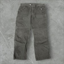 Carhartt Carpenter Pants Mens 38x30 Grey Workwear Canvas Relaxed Fit Dungaree