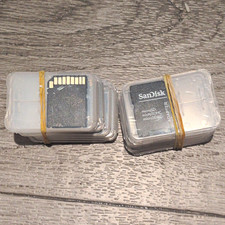 SanDisk microSD Memory Card Adapter Lot SD Adapter & Plastic Cases Open Box