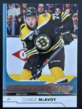 2017-18 Upper Deck Young Guns Charlie McAvoy #242 Boston Bruins