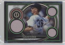 2020 Topps Tribute Tribute Triple Relics Green 72/99 David Cone #TTR-DC 04br