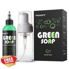proamate Green Tattoo Soap 4OZ with Foaming Bottle