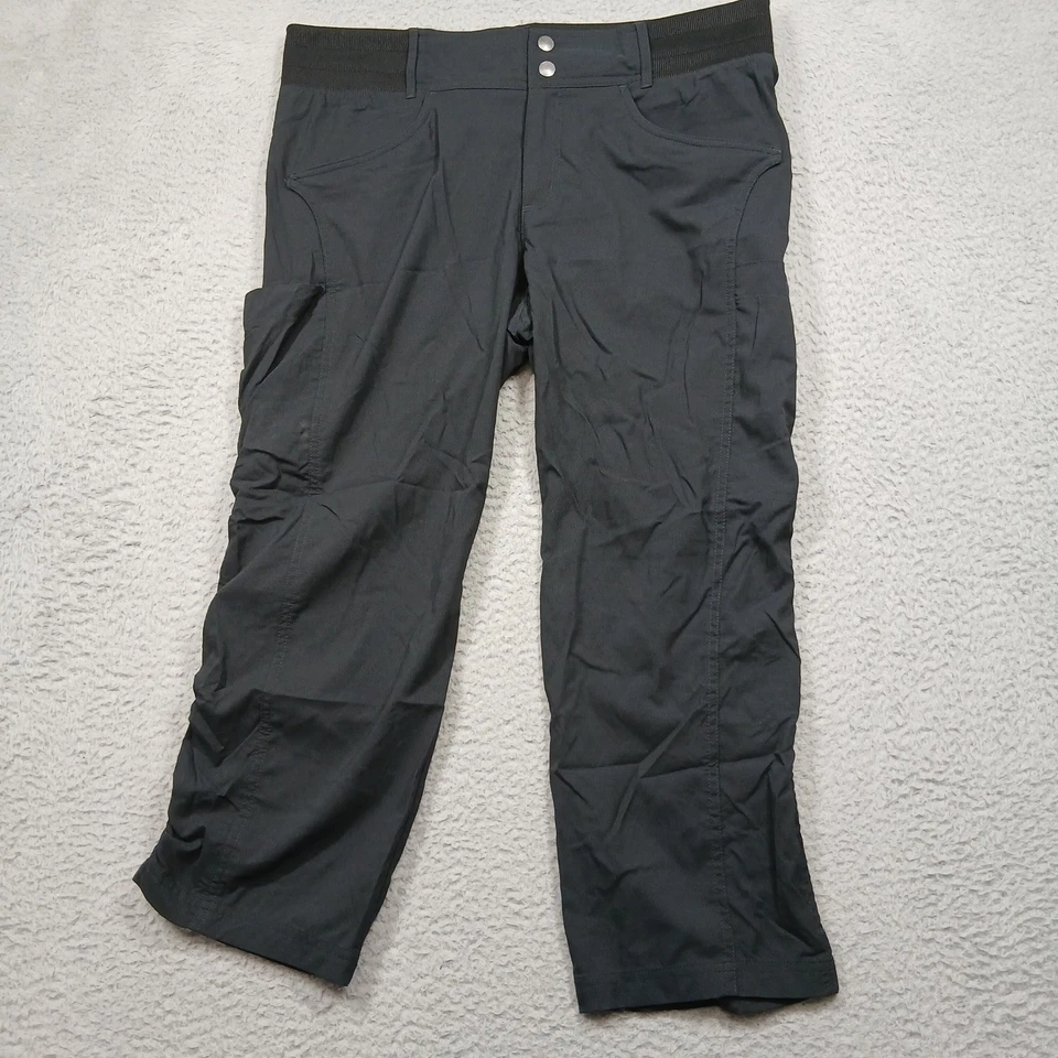 Pantalones de senderismo Title Nine negros elásticos para mujer 14 nailon reciclado Foto 2 de 4