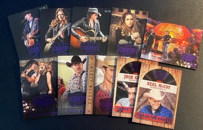 2014 Panini Country Music Purple Parallel Cards #'d to 99 - You Choose