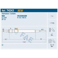 4x Glühkerze für Audi A3 8P1 8PA A4 B7 8EC 8ED A6 C6 4F2 4F5 | 24259488