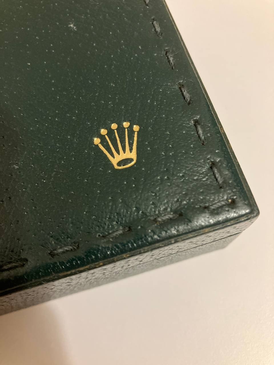 Rolex Vintage green wood watch box