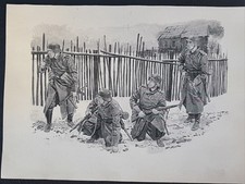 Bodenfund/ /Sammeln/Zeichnung/ Militaria/ Alt/ Kunst/  