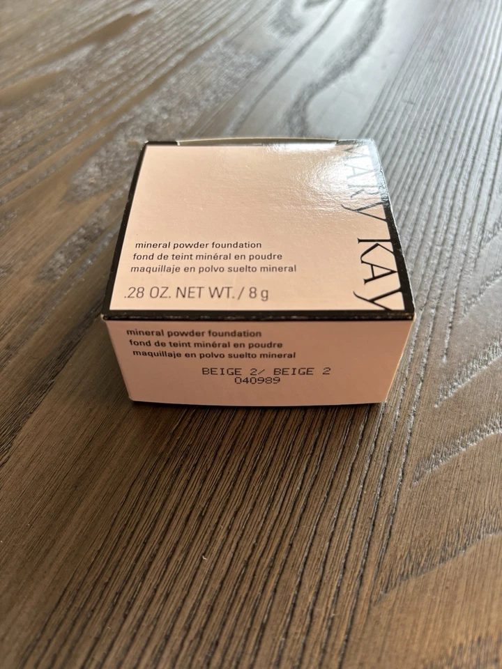 Mary Kay Mineral Powder Foundation Loose 040989 Beige 2 New in Box Discontinued - Image 2 of 3