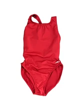 DOLFIN RED RACERBACK RACING ONE-PIECE SWIMMING SUIT SWIMSUIT WOMEN'S SIZE 32 6