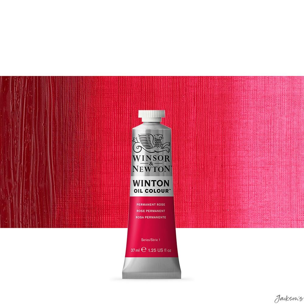 Winsor & Newton Winton Oil Paint Tube 37ml Permanent Rose For Artists