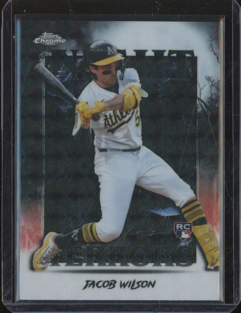 2025 Topps Chrome Update JACOB WILSON RC Night Terrors Geometric Refractor JA809