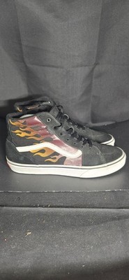 Vans Filmore High Top Sneaker Shoes Black Flame sz.7 US - Off the Wall 