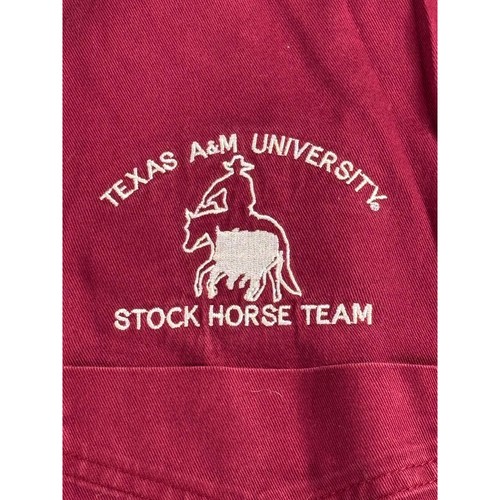 Texas A&M Aggies Twisted X Boots Stock Horse Team Button Up Maroon Shirt Mens L - Picture 2 of 12