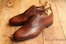Prada Brown Leather Oxford Brogue Shoes UK 8.5 US 9.5 EU 42.5
