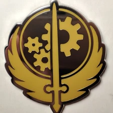 Fallout Brotherhood Of Steel Enamel Pin Official Bethesda Collectible Badge