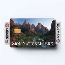 2PK Zion National Park Credit Card Vinyl Skin Decal