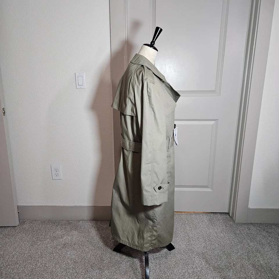 NUEVO Gabardina Agencia de Logística de Defensa Mujer 10S Colección Valor Abrigo Marino Foto 3 de 4